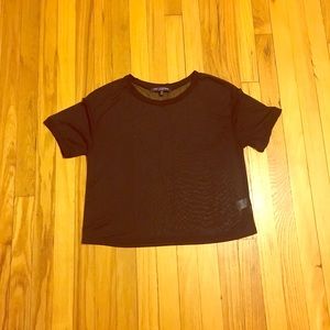 Sheer Black Tee